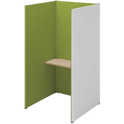 ■NAIKI クローズブース ソロコート SCP型/外側パネル:サテンホワイト/内側パネル:グリーンH1900〔品番:SCP19103TSWGRSO〕【6932...