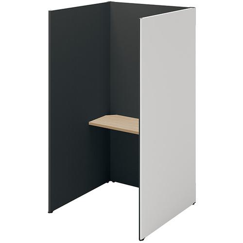 ■NAIKI クローズブース ソロコート SCP型/外側パネル:サテンホワイト/内側パネル:ブラックH1900〔品番:SCP19103TSWBKSO〕【6932...