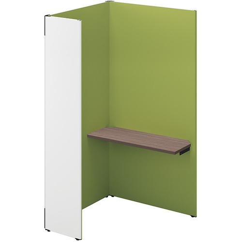 ■NAIKI クローズブース ソロコート SCP型/外側パネル:サテンホワイト/内側パネル:グリーンH1900〔品番:SCP19104TRSWGRCA〕【693...