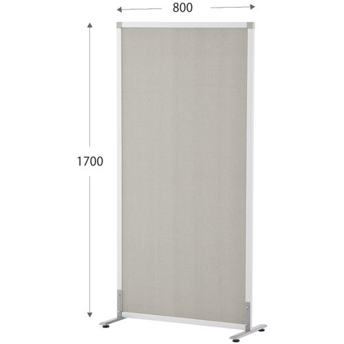 ■アールエフヤマカワ シンプルスクリーンハイ 掲示板 W800 ライトグレー (アジャスター仕様)〔品番:RFS..