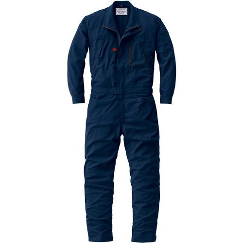 ■AUTO-BI ストレッチつなぎ服23041-001-ネイビーブルー-Mサイズ〔品番:23041001M〕【6968787:0】[送料別途見積り][掲外取寄][店頭受取不可]