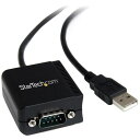 ■StarTech USB - RS232Cシリアル変換ケーブル/USB 2.0/2.4m/光絶縁型/COMポート番号保持/Win Mac〔品番:ICUSB23...