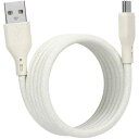 ■Owltech 磁力でまとまる 急速充電3A/データ転送 USB Type-A toUSB Type-C マグネットケーブル キナリ色モデル〔品番:OWLCB...