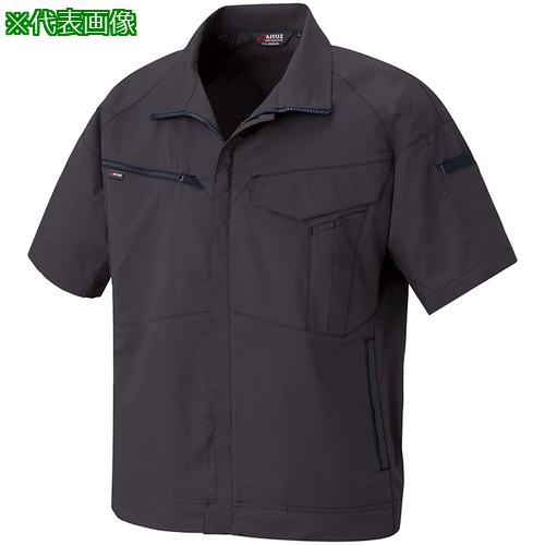 ■アイトス ニュームービンカット 春夏半袖ブルゾン チャコールグレー 6L〔品番:AZ68420146L〕【6978627:0】[送料別途見積り][掲外取寄][店頭受取不可](4)