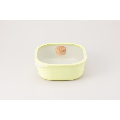 ■Iwatani スクエアポット20 イエロー《6個入》〔品番:CBASP20Y〕【6979303×6:0】[店頭受取不可]