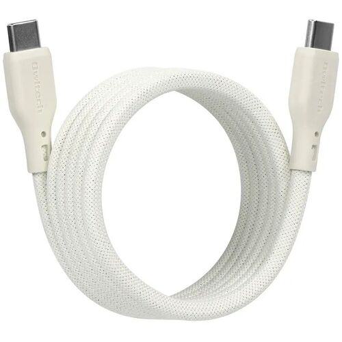 ■Owltech 磁力でまとまる PD60W充電/データ転送 USB Type-C toUSB Type-C マグネットケーブル キナリ色モデル〔品番:OWLC...