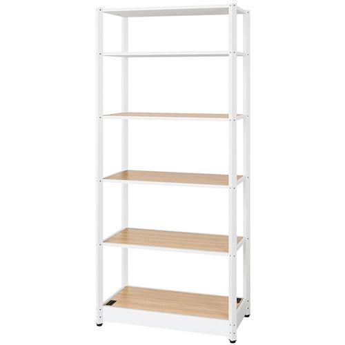 ■NAIKI シェルフラック(基本型) メレム MU型/天板:サンドオーク 本体:サテンホワイト/W950×H2103〔品番:MU0921KSWSO〕【6982982:0】[送料別途見積り][掲外取寄][店頭受取不可]