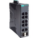 ■MOXA 産業用フルギガビットスマートイーサネットスイッチ10ポート(PoE対応RJ-45×8、コンボポート×2)、ワイド温度モデル〔品番:SDSG30108...