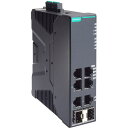 ■MOXA 産業用フルギガビットスマートイーサネットスイッチ6ポート(PoE対応RJ-45×4、コンボポート×2)〔品番:SDSG30064POE2GTXSFP...