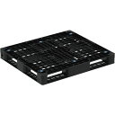 ■サンコー リサイクルプラスチックパレット 810053 D4-097110 ブラック〔品番:81005300BKRCP〕【6983515:0】[送料別途見積り...