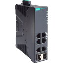 ■MOXA 産業用ギガビットスマートイーサネットスイッチ6ポート(RJ-45×4、光ファイバ×2、POE×4)〔品番:SDS30064POE2GTXSFP〕【6...