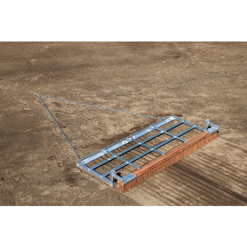 ■トーエイライト グランドならし180ブラシ歯付(シダ)〔品番:G1781〕【6985937:0】[送料別途見積り][法..