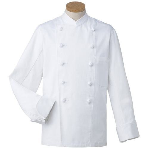 ■サンペックス 長袖コックコート ホワイト 6L〔品番:KC4076L〕【6992480:0】[送料別途見積り][掲外取寄][店頭受取不可]