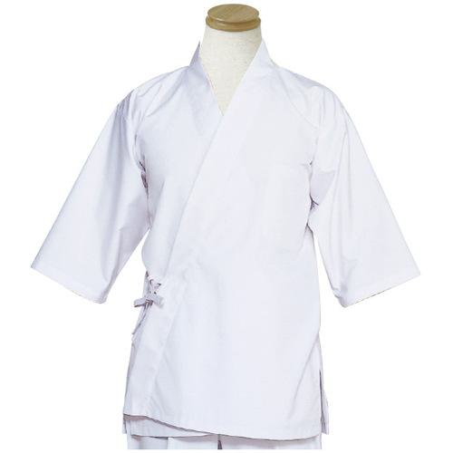 ■サンペックス ハッピ調理衣 ホワイト LL〔品番:H351LL〕【6995674:0】[送料別途見積り][掲外取寄][店頭受取不可]