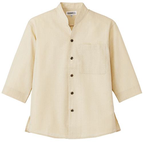 ■サンペックス 七分袖ショップコート アイボリー L〔品番:JT1165L〕【6997224:0】[送料別途見積り][掲外取寄][店頭受取不可]