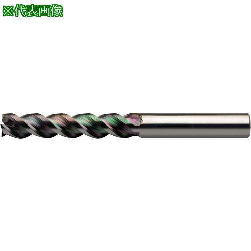 ■ユニオンツール DLCCOAT3枚刃アルミ加工用スクエアDLC-ALES 外径10×刃長30×全長80×シャンク径10〔品番..