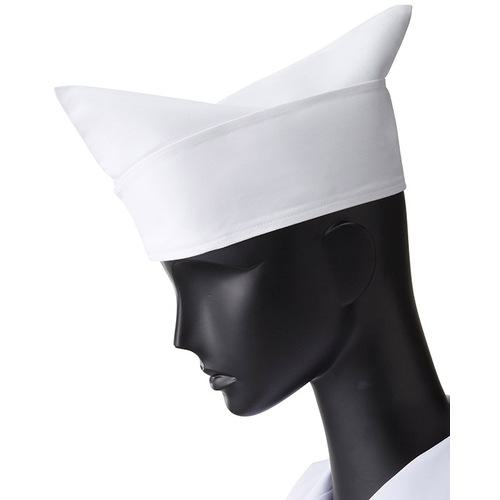 ■サンペックス コック和帽子 ホワイト S〔品番:17S〕【7000409:0】[送料別途見積り][掲外取寄][店頭受取不可]
