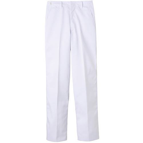 ■サンペックス 調理ズボン メンズ 厨房用 給食 制服 ユニフォーム ホワイト 91〔品番:FH43091〕【7000432:0】[送料別途見積り][掲外取寄][店頭受取不可]