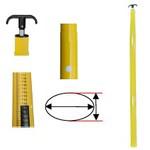 ■宣真 検尺棒 間隔測定桿ダ円タイプ〔品番:DP8〕【7002063:0】[送料別途見積り][掲外取寄][店頭受取不可]