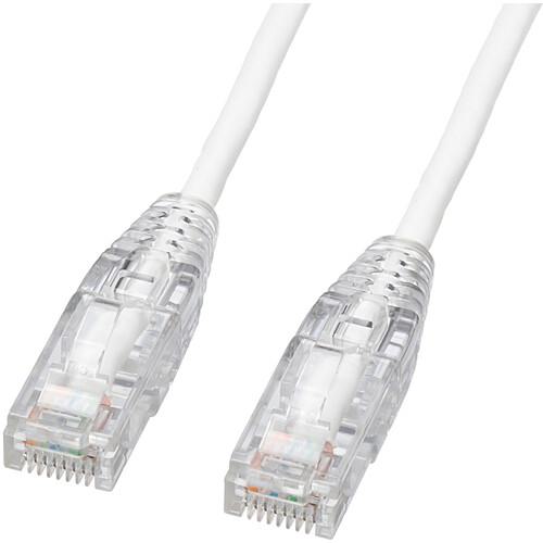 ■SANWA カテゴリ6A LANケーブル(スリム、やわらか、ツメ折れ防止コネクタ)〔品番:KBSL6AYS005W〕【7004719:0】[送料別途見積り][掲外取寄][店頭受取不可]