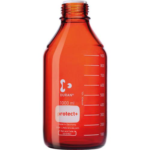 ■SIBATA プロテクトプラスコートねじ口びん 茶かっ色 びんのみ 1000mL 10入〔品番:0175901000A〕【7006623:0】[送料別途見積り...