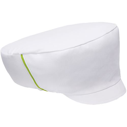 ■サンペックス ワークキャップ 衛生帽子 飲食店 給食 ユニフォーム ホワイト×グリーン F〔品番:DP5100H..