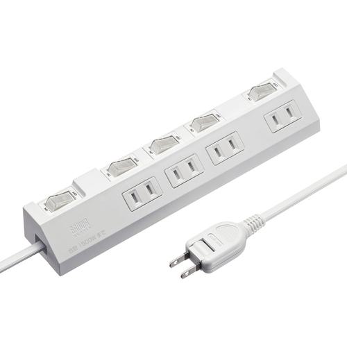 ■SANWA タップ 節電タップ〔品番:TAPS291W〕【7010145:0】[法人・事業所限定][外直送元][店頭受取不可]