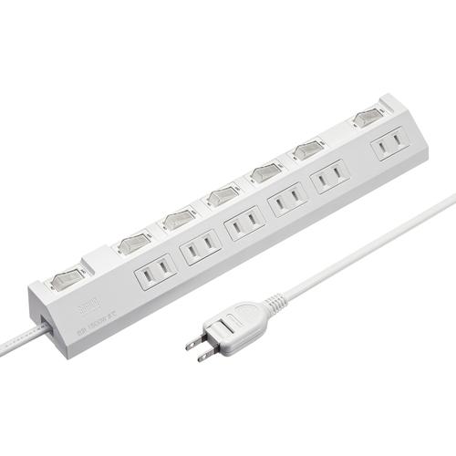 ■SANWA タップ 節電タップ〔品番:TAPS302W〕【7010147:0】[法人・事業所限定][外直送元][店頭受取不可]
