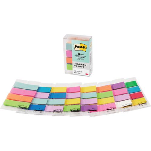 Label Paper - ■3M ポスト・イット フィルム見出しマルチカラー マルチパック〔品番:6881MCN〕【7016830:0】[店頭受取不可]