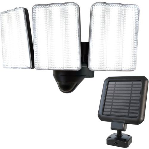 ■大進 ソーラー充電式LEDセンサーライト3灯式〔品番:DLS17T300〕【7016881:0】[店頭受取不可]