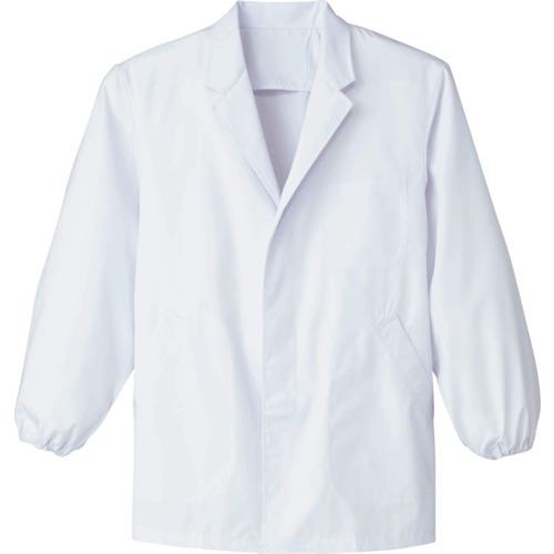 ■サンペックス 調理衣 メンズ 長袖 衿付き 白衣 厨房 飲食店 ユニフォーム ホワイト M〔品番:FA310M〕..