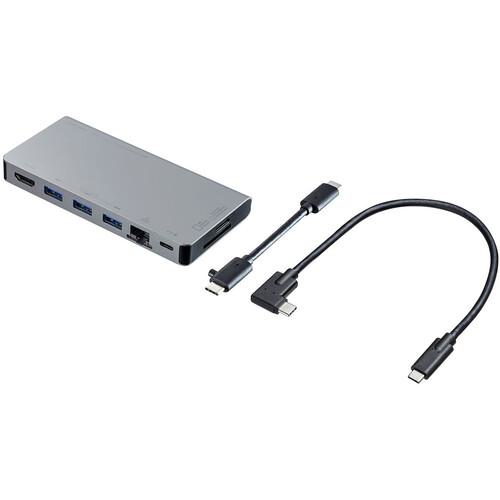 ■SANWA USB Type-C ドッキングハブ USB-3TCH14S2〔品番:USB3TCH14S2〕【7054870:0】[法人・事業所限定][外直送元][店頭受取不可]