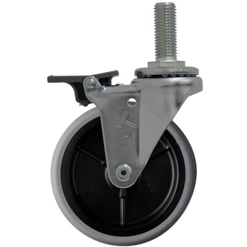 ■ハンマー ねじ込み式エラストマーキャスター フロントストッパー シーソータイプ ねじ込み旋回式 エラ..
