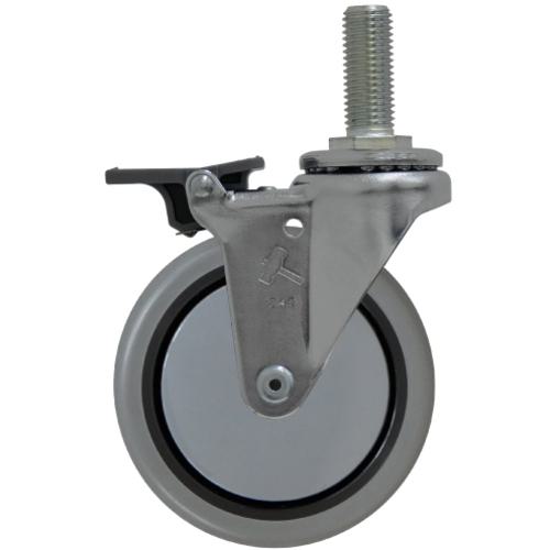 ■ハンマー ねじ込み式エラストマーキャスター フロントストッパー シーソータイプ ねじ込み旋回式 エラ..