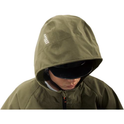 ■Makku レインスーツ スリーレイヤーシェルJK ベージュ 上着 L〔品番:AS9902J〕【7064602:0】[送料別途見積り][掲外取寄][店頭受取不可]