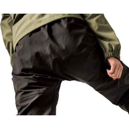 ■Makku レインスーツ スリーレイヤーシェルPT ブラック ズボン EL〔品番:AS9954I〕【7064605:0】[送料別途見積り][掲外取寄][店頭受取不可]