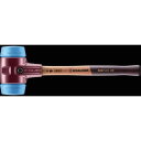 ■HALDER SIMPLEXハンマー TPEソフト 鋳造製ハウジングと高級木製ハンドルの組合せ 径80mm〔品番:3001.080〕【7065595:0】[送...