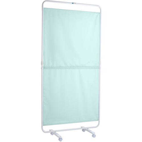 ■sanwa エキスパンダースクリーン グリーン 90×129~187cm〔品番:00002439〕【7066221:0】[送料別途見積..