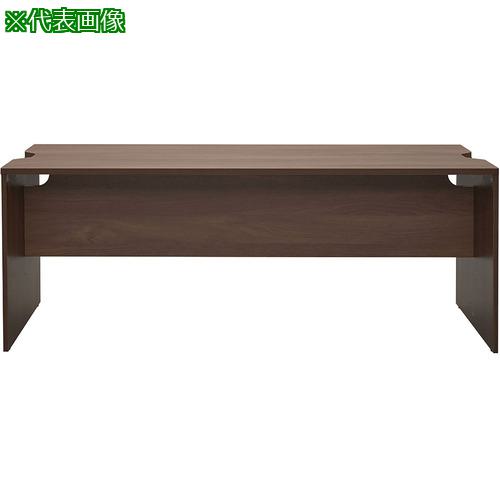 ■アールエフヤマカワ テンポ ローカウンターW1800×D596 ウォルナット 幕板ハーフ〔品番:RFTLC1859DMMH..