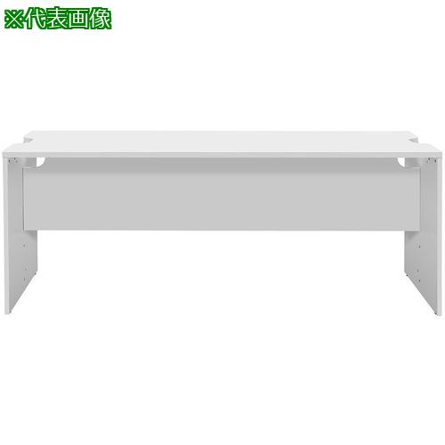 ■アールエフヤマカワ テンポ ローカウンターW1800×D596 ホワイト 幕板ハーフ〔品番:RFTLC1859WHMH〕【7069043:0】[法人・事業所限定][外直送元][店頭受取不可]