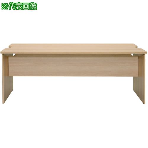 ■アールエフヤマカワ テンポ ローカウンターW1800×D750 オーク 幕板ハーフ〔品番:RFTLC1875OAMH〕【7069544:0】[法人・事業所限定][外直送元][店頭受取不可]