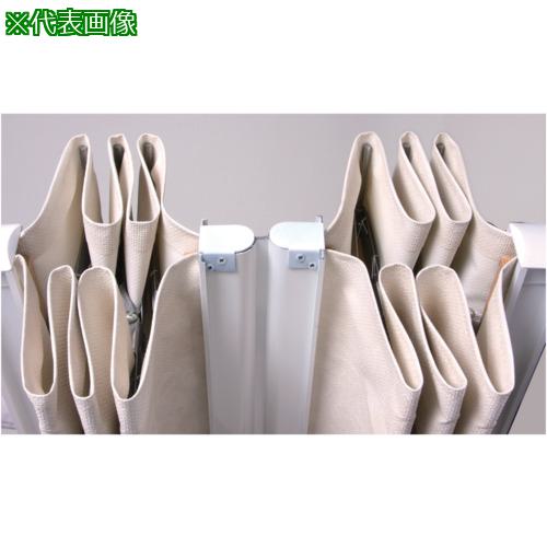 ■sanwa コーナー用 ホワイトフレームアコーディオンスクリーン 抗菌・防汚タイプ パステルピンク W120×H180cm〔品番:00240883〕【7070981:0】[送料別途見積り][法人・事業所限定][外直送][店頭受取不可]