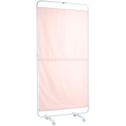 ■sanwa 抗ウイルスエキスパンダースクリーン ピンク 90×129~187cm〔品番:00335621〕【7071630:0】[送料..