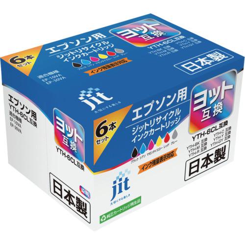 ■jit インクカートリッジ エプソン YTH-6CL対応 ジットリサイクルインク JIT-EYTH6P 6色マルチ《10箱入》〔品番:JITEYTH6P〕【7073311×10:0】[送料別途見積り][掲外取寄][店頭受取不可]