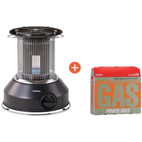 ■Iwatani 【期間限定キャンペーン】 カセットガスストーブ マル暖+カセットガスパワーゴールド3本セッ..