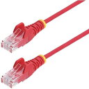 ■StarTech CAT6 LANケーブル/スリム/10m/レッド/PoE/スナッグレス/より線/カテゴリ6 イーサネットケーブル〔品番:N6PAT10MRD...