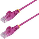 ■StarTech CAT6 LANケーブル/スリム/10m/ピンク/PoE/スナッグレス/より線/カテゴリ6 イーサネットケーブル〔品番:N6PAT10MPK...