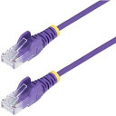 ■StarTech CAT6 LANケーブル/スリム/10m/パープル/PoE/スナッグレス/より線/カテゴリ6 イーサネットケーブル〔品番:N6PAT10MP...