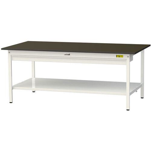 ■ヤマテック 実験用作業台 ワークテーブルLABシリーズ 実験用ラボテーブル 固定式 ワイド引き出し付き ..