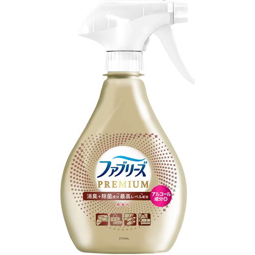 ■P&G ファブリーズ 消臭スプレー PREMIUM アルコール成分+ 無香料 本体 370ML《12個入》〔品番:437739〕【7107148×12:0】[送料別途見積り][掲外取寄][店頭受取不可]